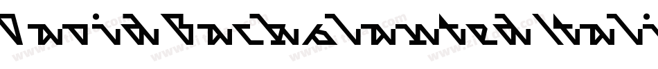 David Backslanted Italic字体转换